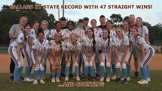 Ballard KY Softball State Record with 47 Wins and Counting