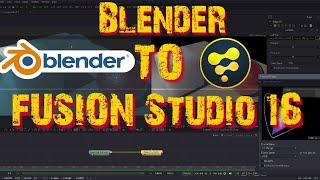 IMPORT BLENDER 3D MODEL INTO FUSION STUDIO 16 : How to Import 3D Model from Blender to Fusion Studio