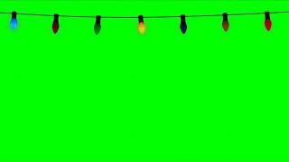 Green Screen and Black Screen Christmas Lights video effects