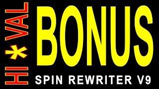 Spin ReWriter Review Hi Value Spin ReWriter Bonus