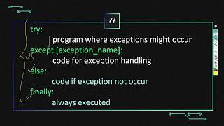Computer Science 12th - 07 | Else Finally Blocks Python | Exception Handling in Python