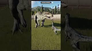 Blue Interacting With Indominus Rex - Jurassic World Evolution 2