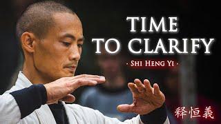  Tea Talk  with Shi Heng Yi: Time to Clarify