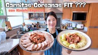 Carnita Coreana Saludable? y Kimchi ExpressㅣReceta