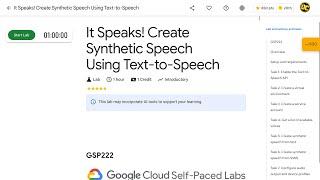 [2024] It Speaks Create Synthetic Speech Using Text to Speech GSP222