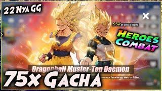 35x GACHA FULL STEP LIMITED GOKU & VEGETA + 40x GACHA LENGKAPIN CHAR  HEROES COMBAT