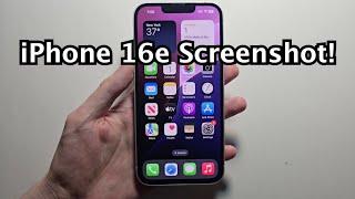 iPhone 16e: How to Screenshot!