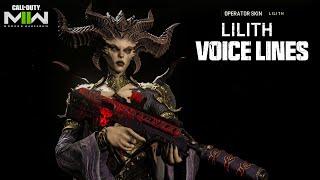 EVERY LILITH OPERATOR VOICE LINES  MWII