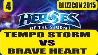 TEMPO STORM VS BRAVE HEART | Match 2 | Blizzcon 2015 #4 | Heroes of the storm World Championship