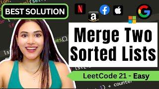 Merge Two Sorted Lists - LeetCode 21 - Python