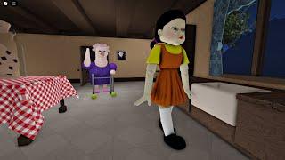 What If I Play as SQUID GAME DOLL in Grumpy Gran? Scary Obby #roblox