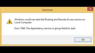 Tutorial memperbaiki "Error 1068: The depency service or group failed to start"