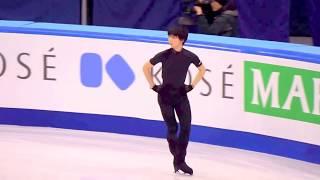 2017 4CC 男子SP 午前公式練習　Yuzuru Hanyu 曲がけ「Let's go crazy」