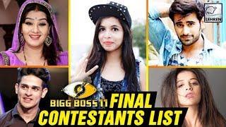 Bigg Boss 11 Complete Contestants List | CONFIRMED