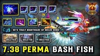 7.38 PERMA BASH FISH OFFLANE Slardar | MKB + Moon Shard Build | 100% Nightmare of Melee Hero DOTA 2