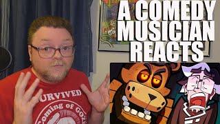 A Comedy Musician Reacts | FNAF KIDS by The Chalkeaters (ft. Stupendium, OR3O) [REACTION/ANALYSIS]