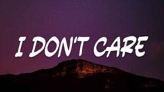 Ed Sheeran - I Don't Care (Mix Playlist Lyrics) | Top Hits 2024