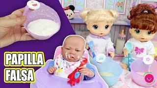 4 Recetas de PAPILLA FALSA para jugar con Muñecas o Bebés Reborn  Trucos que no sabías