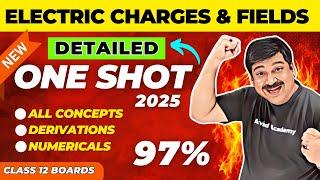 Electric Charge and Field OneShot Chapter 1 Physics detailed Oneshot for Class12 Boards