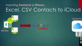 csv contacts to iphone