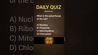 Daily MCQs Practice | What is the powerhouse of the cell? | Edutricks