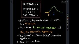 Hypothesis Test : 'Performing a Full Hypothesis Test, Ex 1'