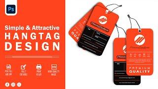 Hangtag Design Tutorial | Clothing Label Design | Photoshop Tutorial