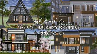 TOP 16 LUXURY HOUSES + PROPS ID | SAKURA SCHOOL SIMULATOR