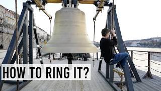 You can ring this massive 10 ton bell in Prague - for free!