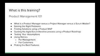 Product Management for Gov't - Part 1 - Welcome to the Course