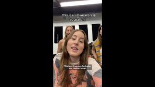 HAIM sisters attempt an Aussie accent