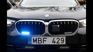 Nežymėtas Lietuvos policijos automobilis BMW