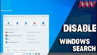 How To Disable Windows Search in Windows 10