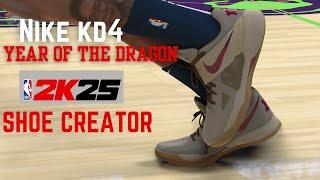 NIKE KD4 " YEAR OF THE DRAGON" NBA2K25 SHOE CREATOR