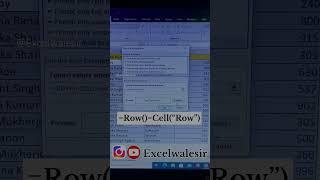 Highlight the Active row in MS Excel #excelwalesir #excel #exceltraining #exceltraining #mukeshsir