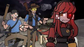 Mimi Sentry gets bulled by Blu Team on RD_Asteroid | TF2 Animation