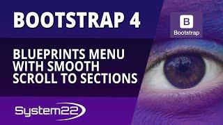 Bootstrap 4 Blueprints Menu With Smooth Scroll To Sections