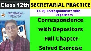 Correspondence with Depositors Full Chapter Exercise Answers