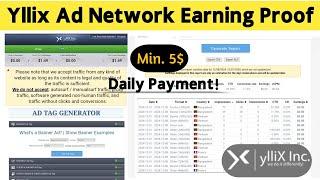 Yllix Earning Proof | Yllix Direct Link | Yllix Ads Setup, Review & Payment Method |Ads for blogger!