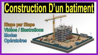 Les étapes et modes opératoires de construction d'un bâtiment en Béton armé