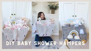 DIY BABY SHOWER GIFT HAMPERS & CADDIES HOW TO MAKE  | KATE MURNANE