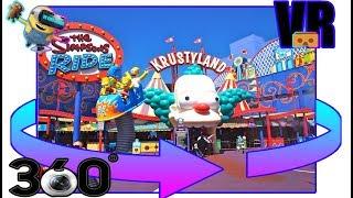 The Simpsons [360°VR]  ROLLER COASTER RIDE KRUSTYLAND
