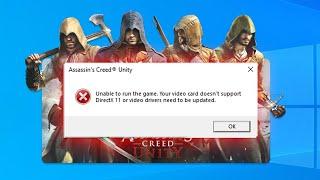Fix "Video card doesn't support directX 11"