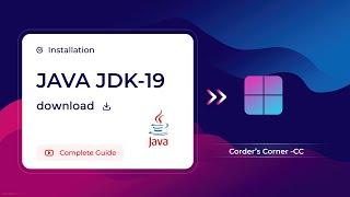 Install Java JDK-19 on windwos system | Java JDK download and setup for windows