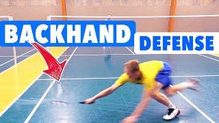 Badminton Backhand Defense in singles