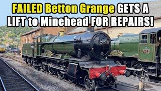 A FAILED GRANGE! 6880 ‘Betton Grange’ taken back TO MINEHEAD for REPAIRS! | 07.07.2024