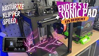 Creality Ender 5 S1 & Sonic Pad  DAS Power Paar auf Klipper-Speed