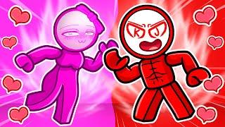 KJ and UWU FORBIDDEN LOVE in Roblox Strongest Battlegrounds!