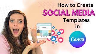 How to make Social Media Templates in Canva - ( Canva tutorials 2023 )
