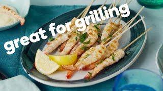 How to master skewered prawns